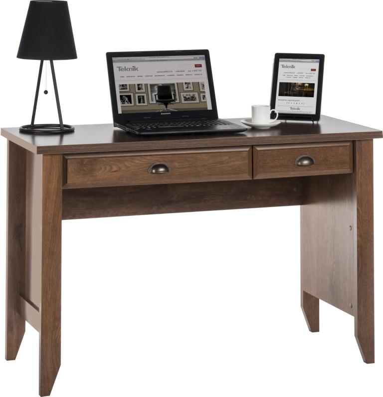 Teknik Office Laptop Desk Oiled Oak