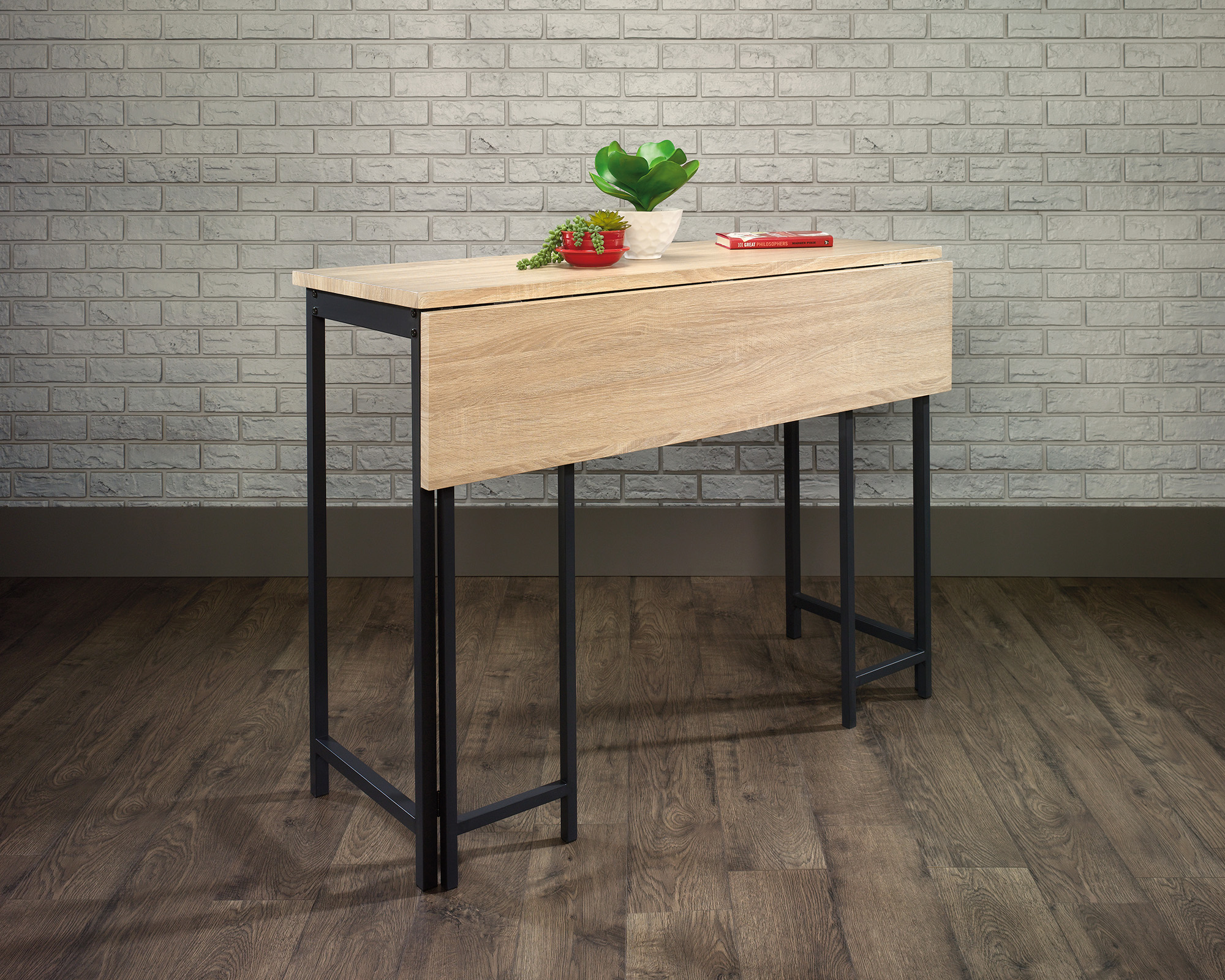 Teknik Office - Industrial Style High Work Table with Flip Extension ...