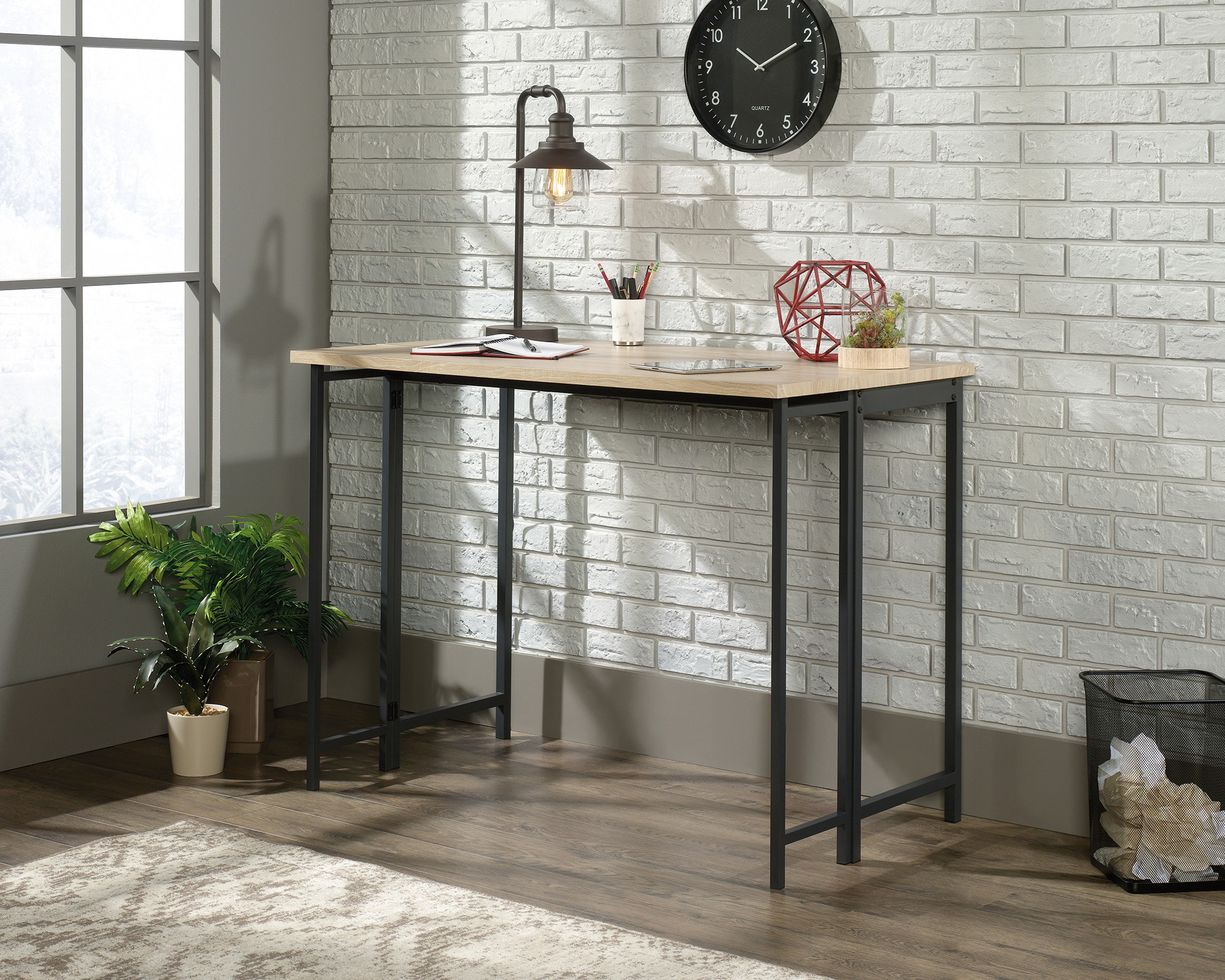 Teknik Office - Industrial Style High Work Table with Flip Extension ...